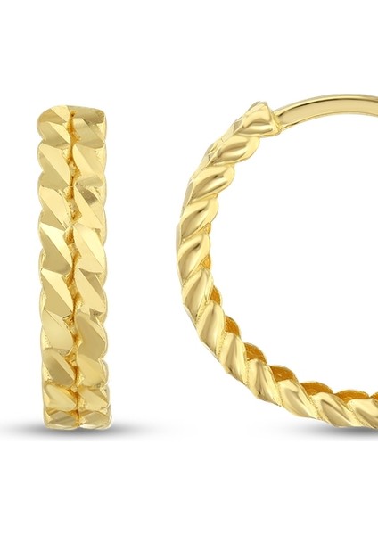 Altın Halka Küpe - 14K fiyatları