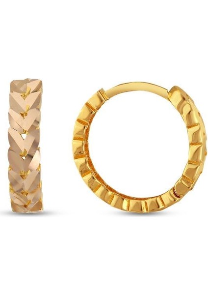 Altın Halka Küpe - 14K