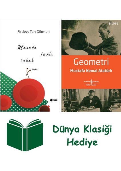 Masada Fazla Tabak + Geometri + Dünya Klasiği Hediye