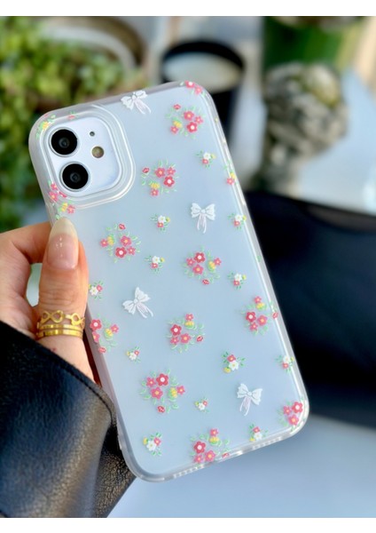 Iphone 11 Uyumlu Darbe Önleyici Mat Şeffaf Baskılı Silikon Kılıf