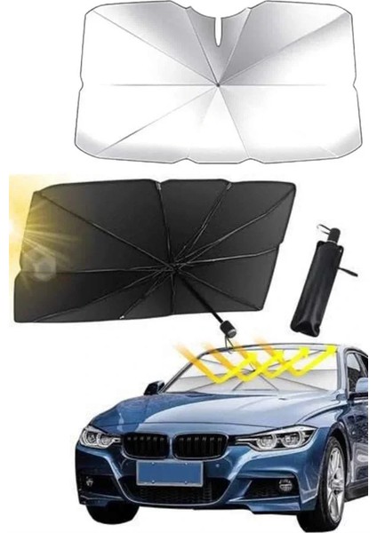 Yeni Nesil Tüm Araç Modellerine Uygun Oto Şemsiye Katlanabilir Uv Işınlarına Karşı modelleri