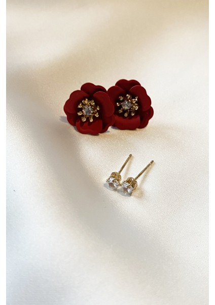 Çiçek Figürlü Dörtlü Küpe fiyatları