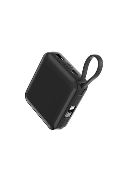DLP5713CB/00 10.000 Mah 22, 5W Usb-C ve Lightning Dahili Kablolu Powerbank 1xusb-A, 1xusb-C, Siyah fiyatları