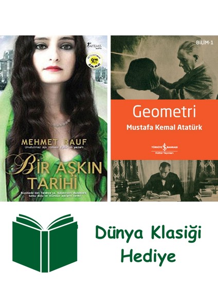 Bir Aşkın Tarihi (Cep Boy) + Geometri + Dünya Klasiği Hediye