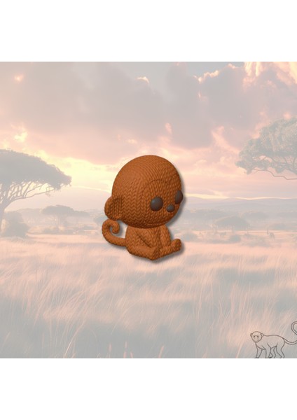 Örgü Desenli Inek Anahtarlık – Sert Plastik, Çanta Süsü & Charm, Hayvan Figürlü Aksesuar