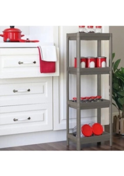 Gri - Antrasit Dikdörtgen Raf Ünitesi Plastik (K95)