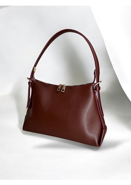 Deri Tek Askılı Klasik Günlük Baget Çanta modelleri