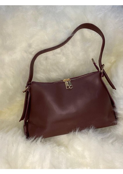 Deri Tek Askılı Klasik Günlük Baget Çanta