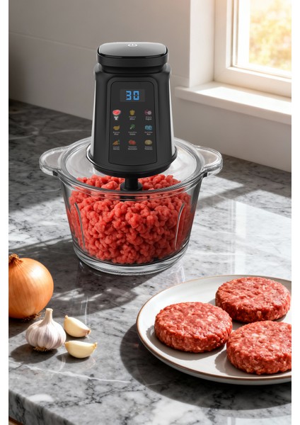 KC-8250 Gıda Öğütücü Doğrayıcı | 500W Güçlü Motor&3l Cam Kase &9 Titanyum Bıçaklı & Dokunmatik Ekran modelleri