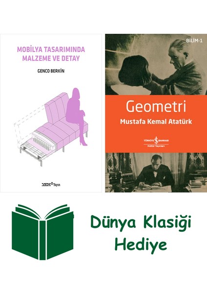 Mobilya Tasarımında Malzeme ve Detay + Geometri + Dünya Klasiği Hediye