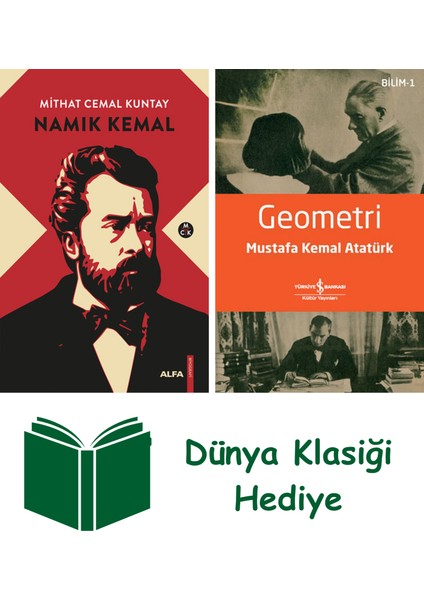 Namık Kemal (Ciltli) + Geometri + Dünya Klasiği Hediye
