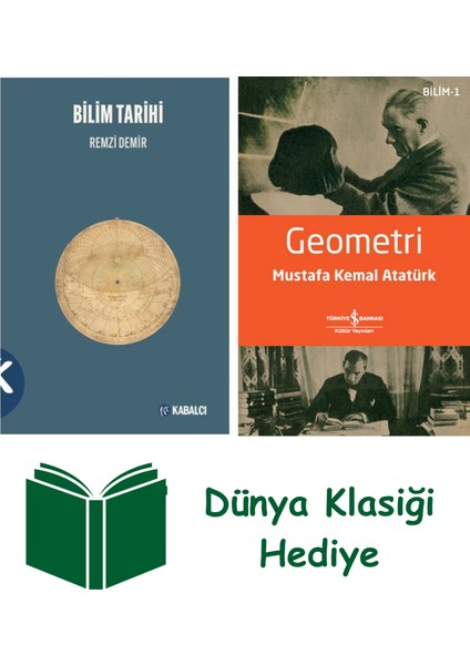 Bilim Tarihi + Geometri + Dünya Klasiği Hediye