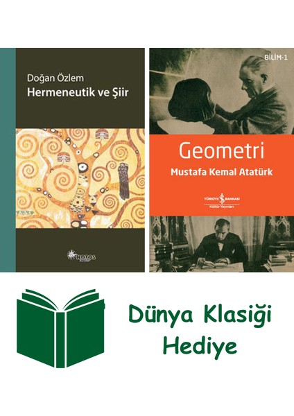 Hermeneutik ve Şiir + Geometri + Dünya Klasiği Hediye