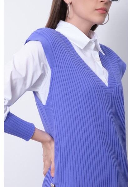 Fitilli Triko Süveterli Gömlek Ikili Kombin indirimleri