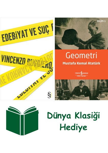 Edebiyat ve Suç + Geometri + Dünya Klasiği Hediye