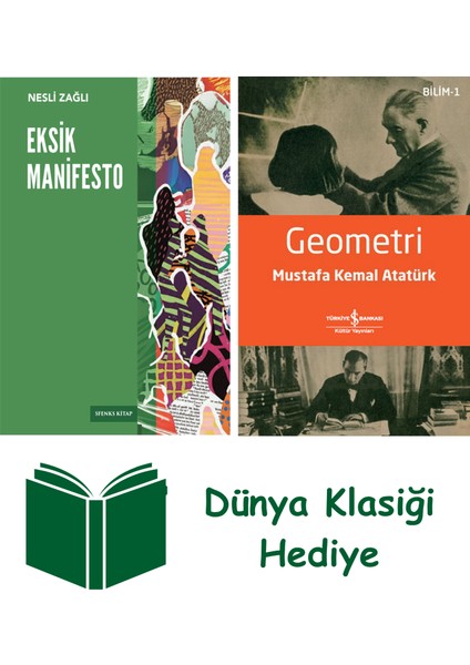 Eksik Manifesto + Geometri + Dünya Klasiği Hediye