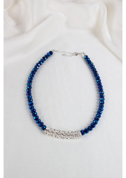 Mavi Kristal Zirkon Detay Kolye fırsatları