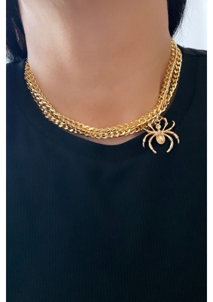 Üç Sıralı Örümcek Kolye modelleri