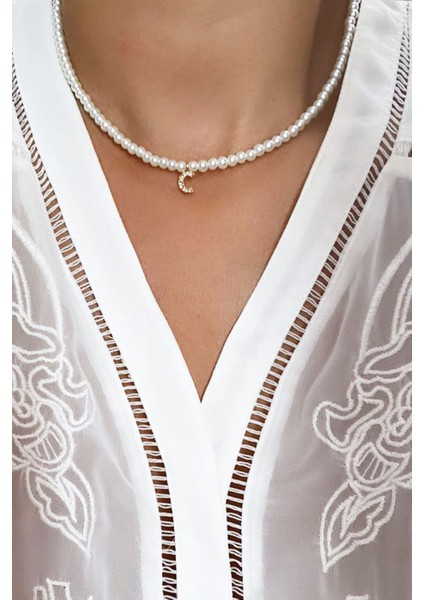 Inci Harf Kolye C Harfi