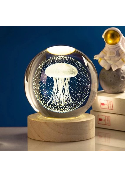 Deniz Anası Işıklı Cam Küre - Lisinya
