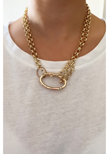 Çift Sıralı Klipsli Kolye fiyatları