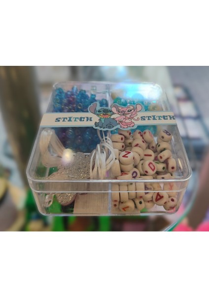 Stitch Figürlü Kendin Yap Kolye Bileklik Seti AD79963 fiyatları