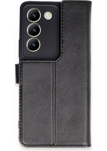 Vivo V30 Lite 4g Kılıf Trend S Plus Kapaklı Kılıf - Siyah - FKU6798-9440