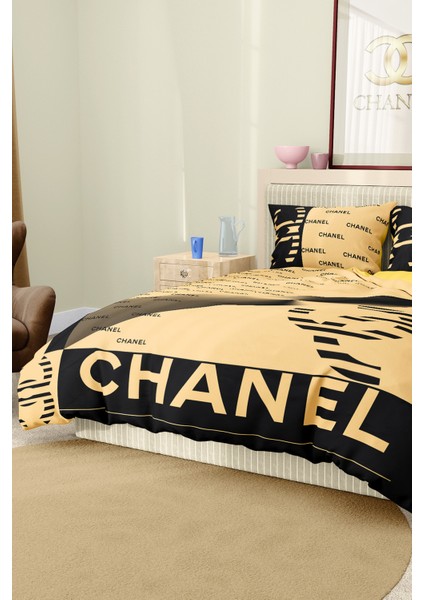 Nevresim Takımı Çift Kişilik Pamuklu Saten Kumaş 6 Parça 3D Dijital Baskı Duvet Cover Set Model No: fiyatları