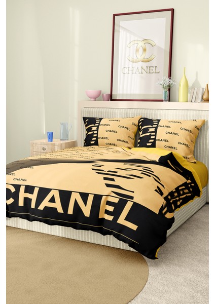 Nevresim Takımı Çift Kişilik Pamuklu Saten Kumaş 6 Parça 3D Dijital Baskı Duvet Cover Set Model No: modelleri