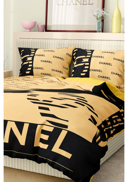 Nevresim Takımı Çift Kişilik Pamuklu Saten Kumaş 6 Parça 3D Dijital Baskı Duvet Cover Set Model No: fırsatları