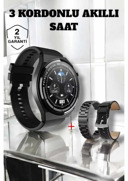 Akıllı Saat Uyku ve Sağlık Takibi Bildirim Görme Arama Cevaplama