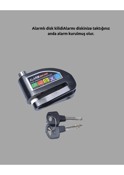 Güvenlik Sensörlü Alarmlı Disk Kilidi Motosiklet ve Bisiklet Için fırsatları