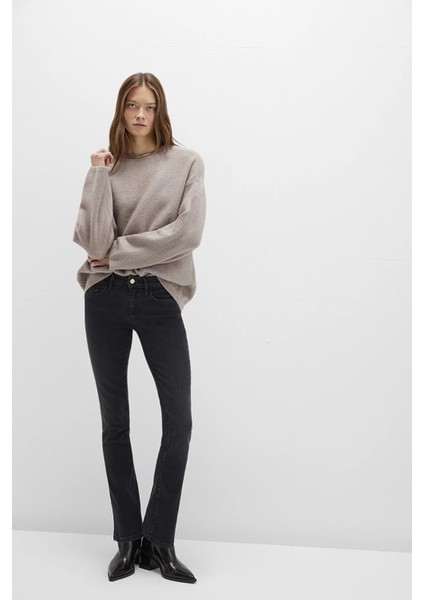 Mona Gold Premium Koyu Gri Smoke Jean Pantolon 1049790521