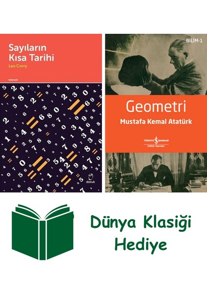 Sayıların Kısa Tarihi + Geometri + Dünya Klasiği Hediye