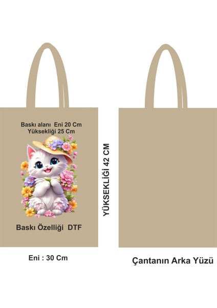 Doğal Pamuk Saplı Bez Poşet 30X42 cm – Dtf Baskılı, 46 Tel Kumaş modelleri