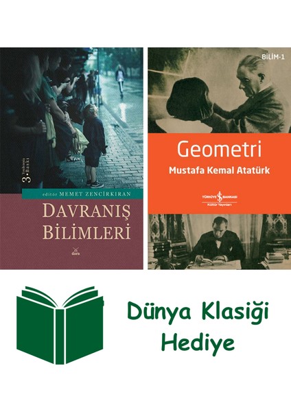 Davranış Bilimleri + Geometri + Dünya Klasiği Hediye