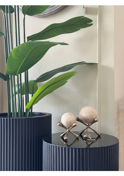 2li Traverten Toplu Moleküler Küre