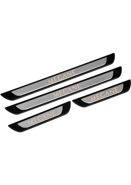 Renault Megane 1 1995-2004 Modeller Krom Kapı Eşiği 4 Parça Paslanmaz Çelik Abs Çerçeve modelleri