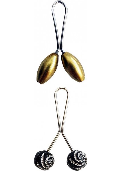 2 Adet Tesettür Eşarp ve Şal Klipsi Set 4