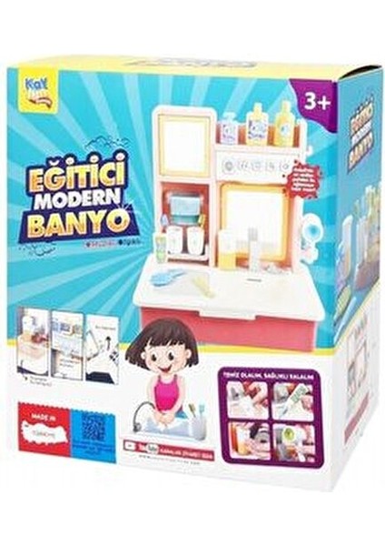 Eğitici Sesli ve Müzikli Modern Banyo Lavabo Mavi