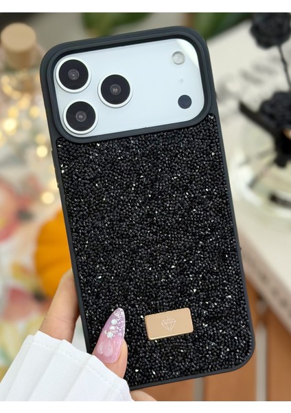 Iphone 17 Promax Uyumlu Elmas Tasarımlı Taşlı Işıltılı Parlak Pırlanta Kılıf modelleri