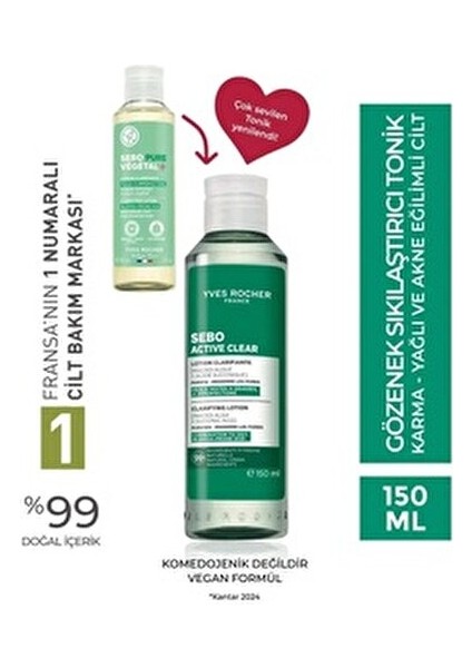 Sebo Pure Vegetal-Salisilik Asit & Sitrik Asit Içerikli Gözenek Sıkılaştırıcı Arındırıcı Tonik 150ML fiyatları