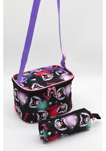 3'lü Çocuk Sırt Çantası Seti Kuromi Figürlü (Sırt Çantası /beslenme Çant. / Kalem Kutusu) UL05410 modelleri