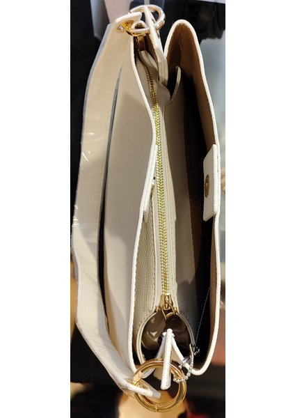 Kadın Omuz Çantası Şık Tasarım Bej modelleri