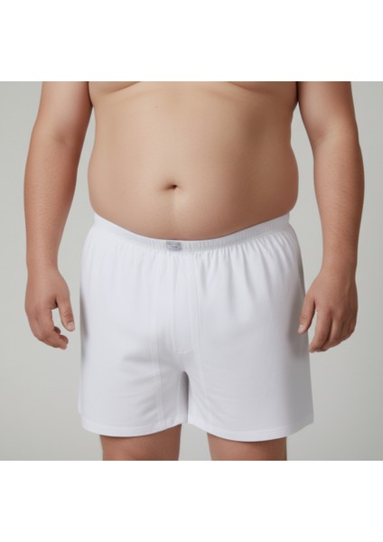 Battal Büyük Beden Erkek Arjantin Paçalı Külot 12'li Paket Pamuklu Cotton Beyaz modelleri