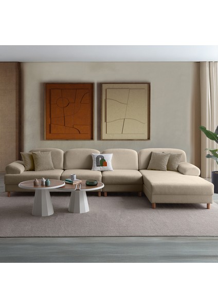 Aries Yataklı Sandıklı Piyonlu Köşe Takımı Sütlü Kahve Sağ Köşe fırsatları