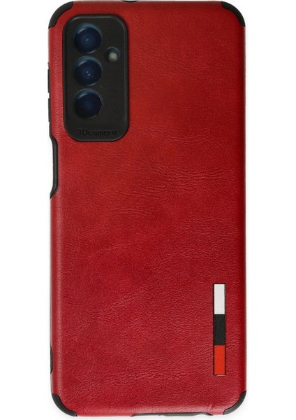 Samsung Galaxy M13 Kılıf Loop Deri Silikon - Kırmızı (K95)