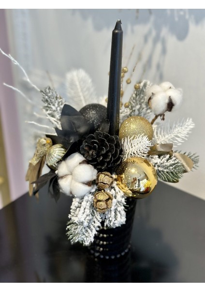 Yılbaşı Lüks Tasarım Dekor Mumluk