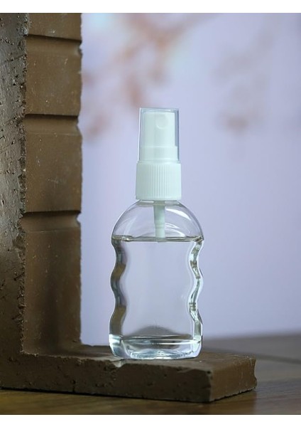 50 Adet 50 ml YM16 Sprey Başlık Dezenfektan Kolonya Parfüm Hediyelik Nikah Nişan Düğün Için Boş Plastik Şişe