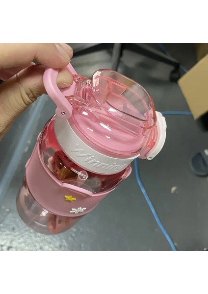 Çocuk Suluk Matara 600ML Askılı Hello Kitty Figürlü Plastik HK409 modelleri